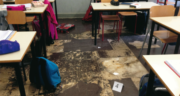 pavimento amianto scuola