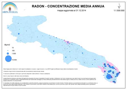 nuove norme radon puglia laborad